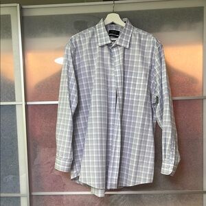 Nordstrom Blue and White Casual Button Down Shirt